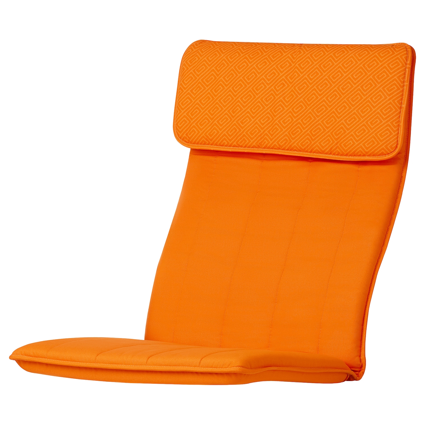 POÄNG armchair cushion orange/cloud pattern - IKEA