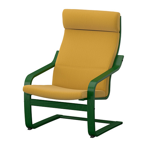 POÄNG low-back armchair red/Vissle red - IKEA