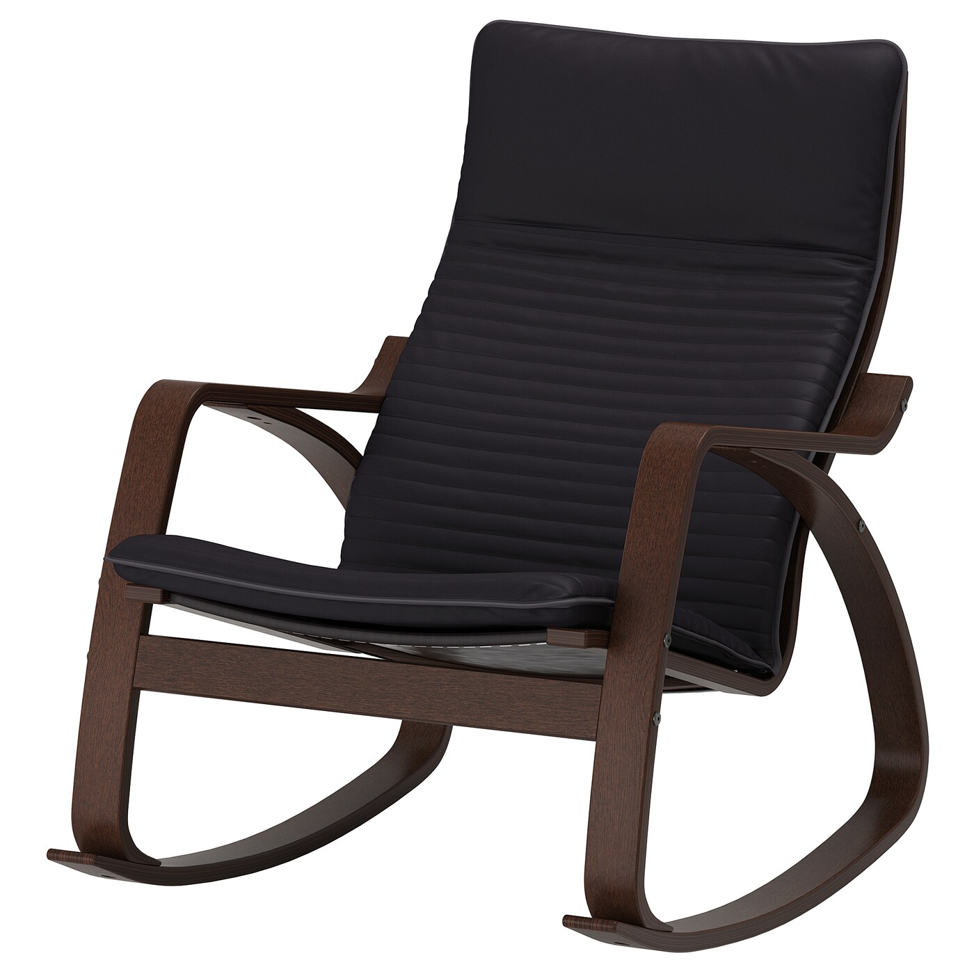 【IKEA】POANG 椅子 POÄNG rocking-chair brown/Knisa black - IKEA