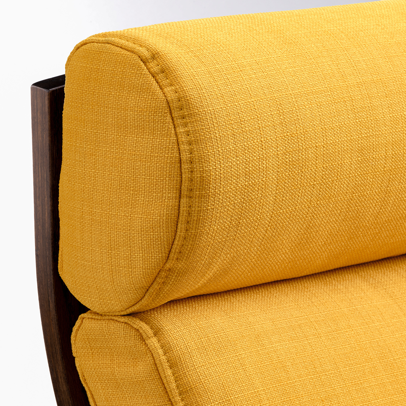 POÄNG rocking-chair brown/Skiftebo yellow - IKEA