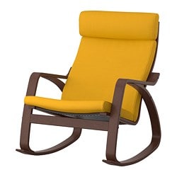 ☆poa☆ POÄNG rocking-chair brown/Knisa black - IKEA