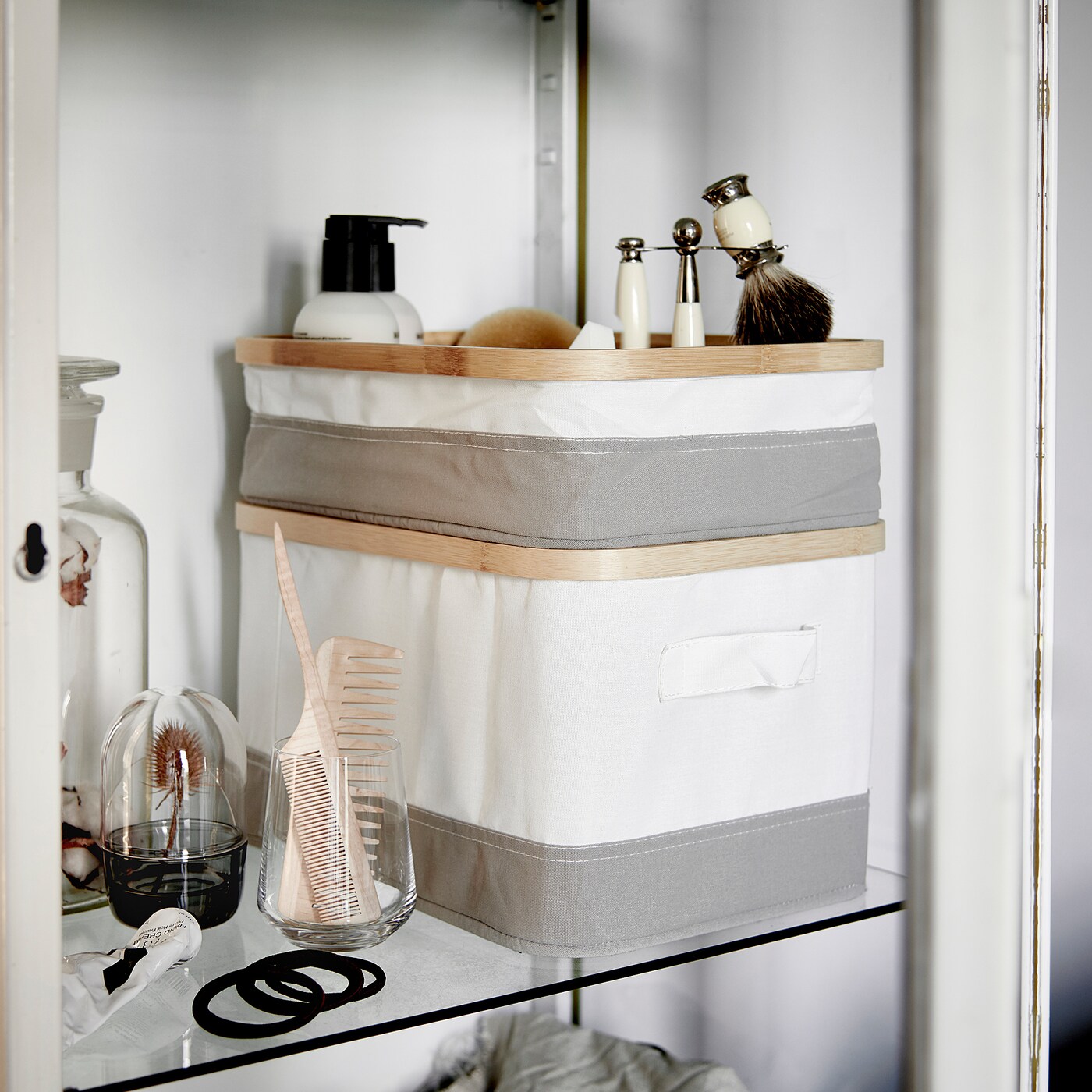 【廃盤】IKEA イケア RABBLA 収納ボックス 小2個 大4個セット RABBLA box with lid - IKEA