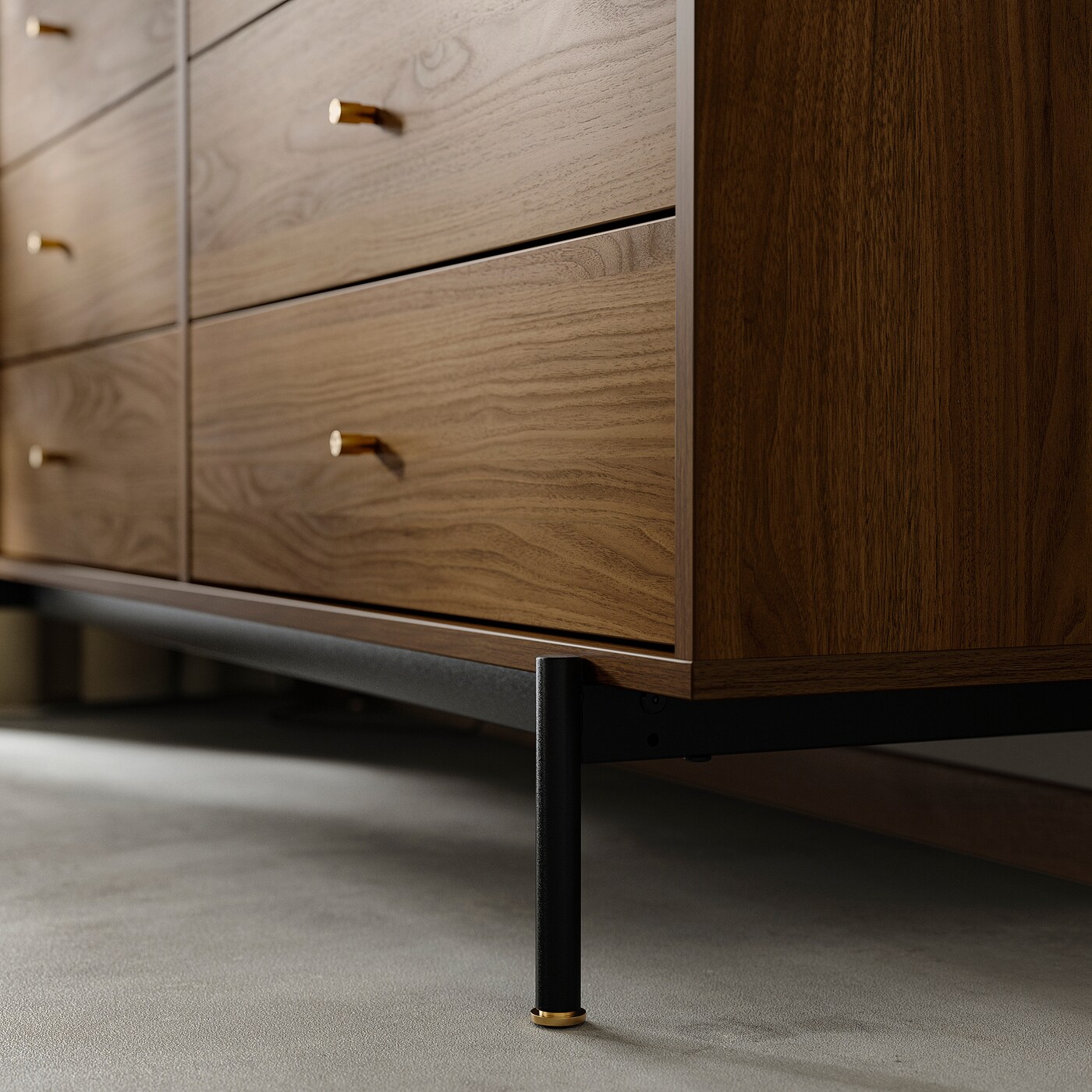 RÅDMANSÖ chest of 6 drawers brown walnut effect - IKEA