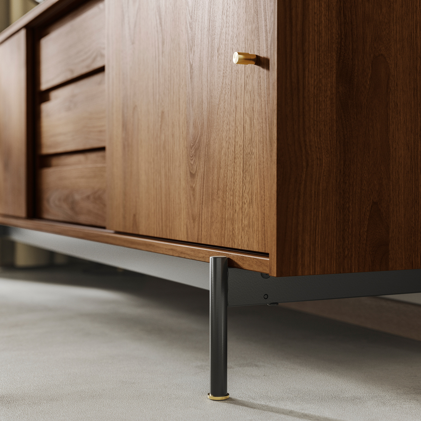 RÅDMANSÖ TV bench brown walnut effect - IKEA