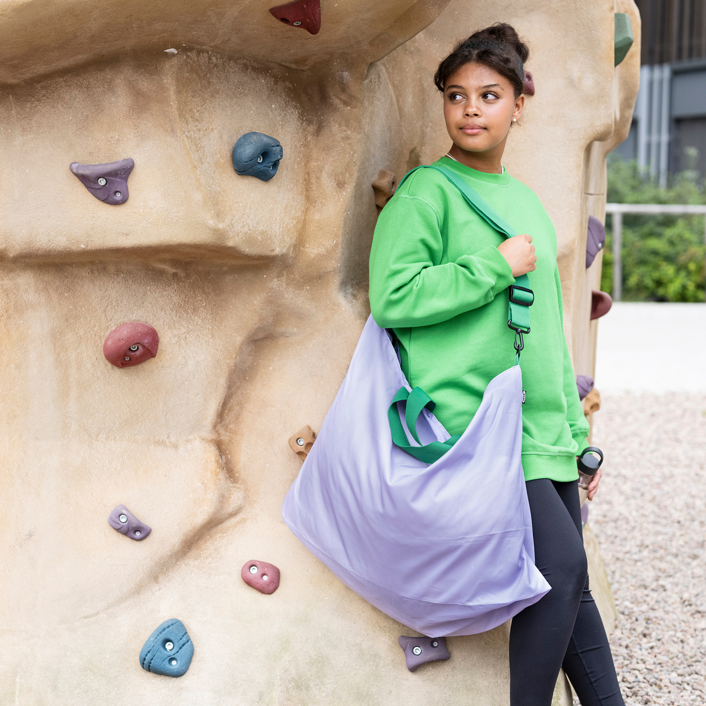 バッグ RILA RÄCKLA bag, foldable lilac/green - IKEA