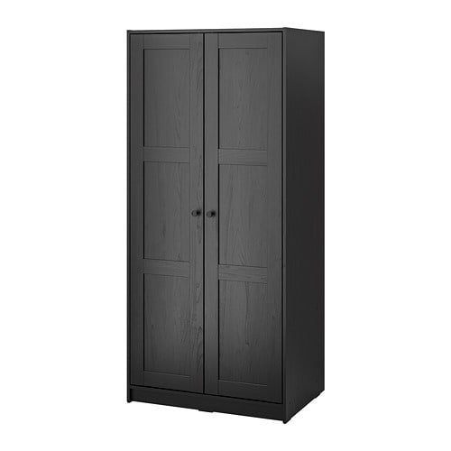 [送料無料] IKEA RAKKESTAD 定価4万 RAKKESTAD wardrobe with sliding doors black-brown - IKEA