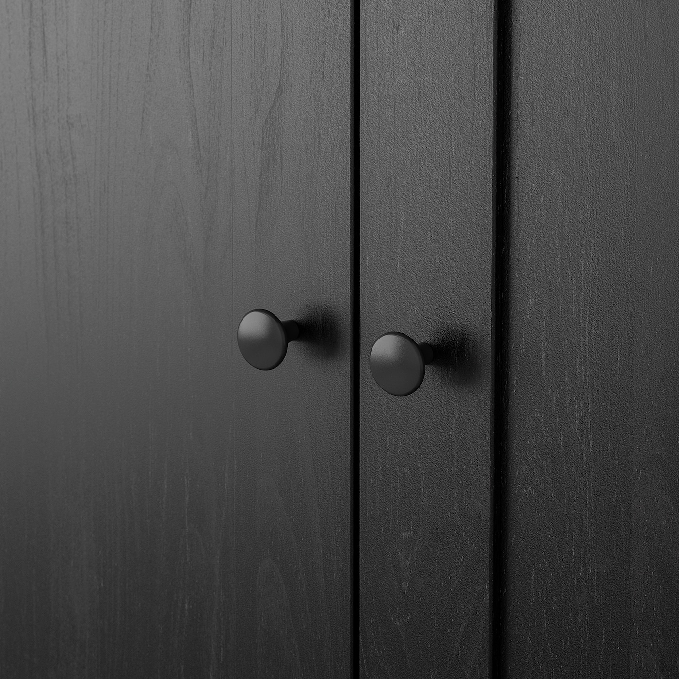 RAKKESTAD wardrobe with 3 doors black-brown - IKEA