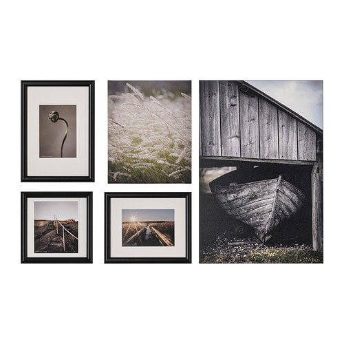 GRÖNBY picture, set of 9 blue landscape - IKEA