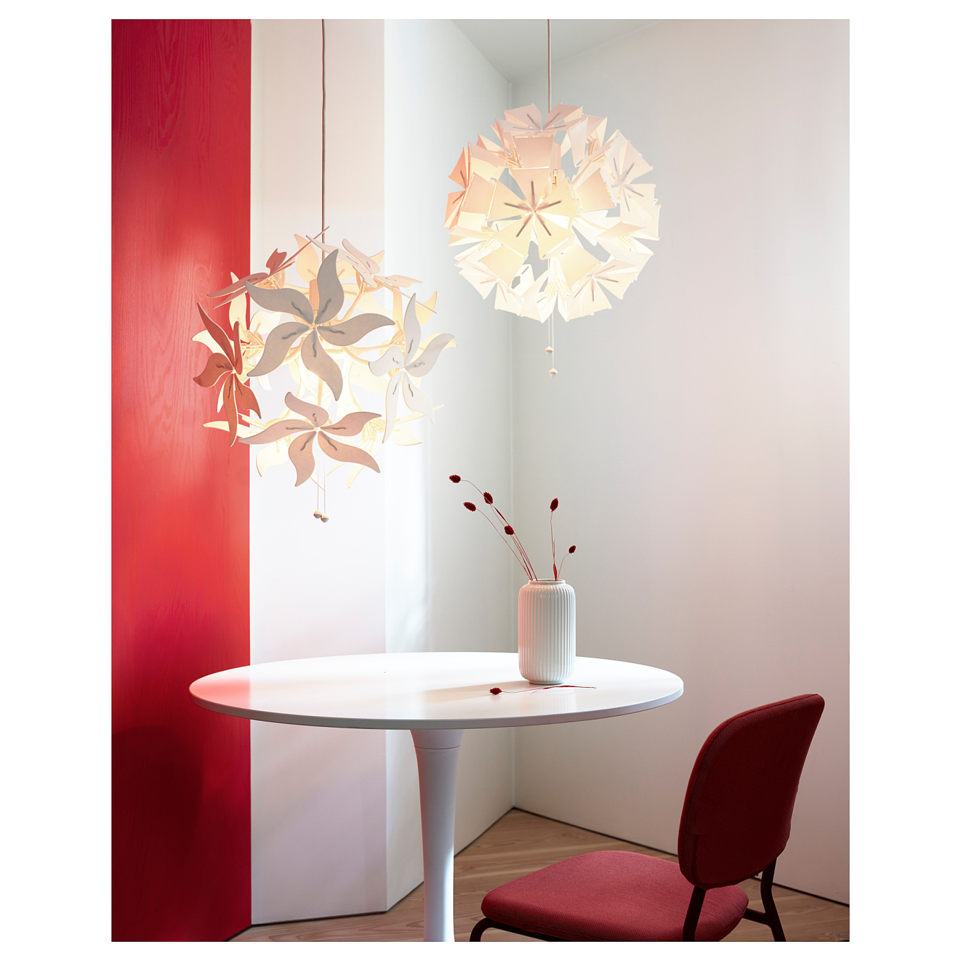 IKEA イケア　RAMSELE ラムセレ ペンダントライト　照明 RAMSELE pendant lamp flower/white - IKEA