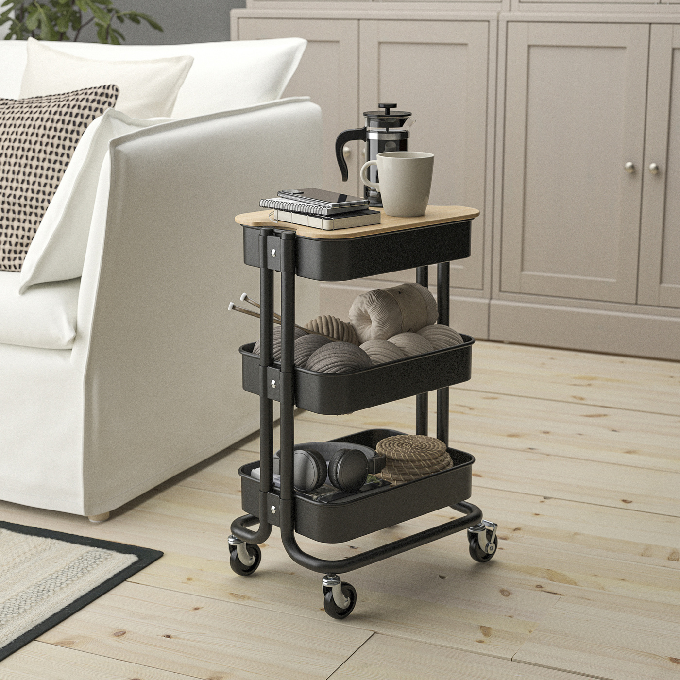 RÅSKOG trolley black - IKEA