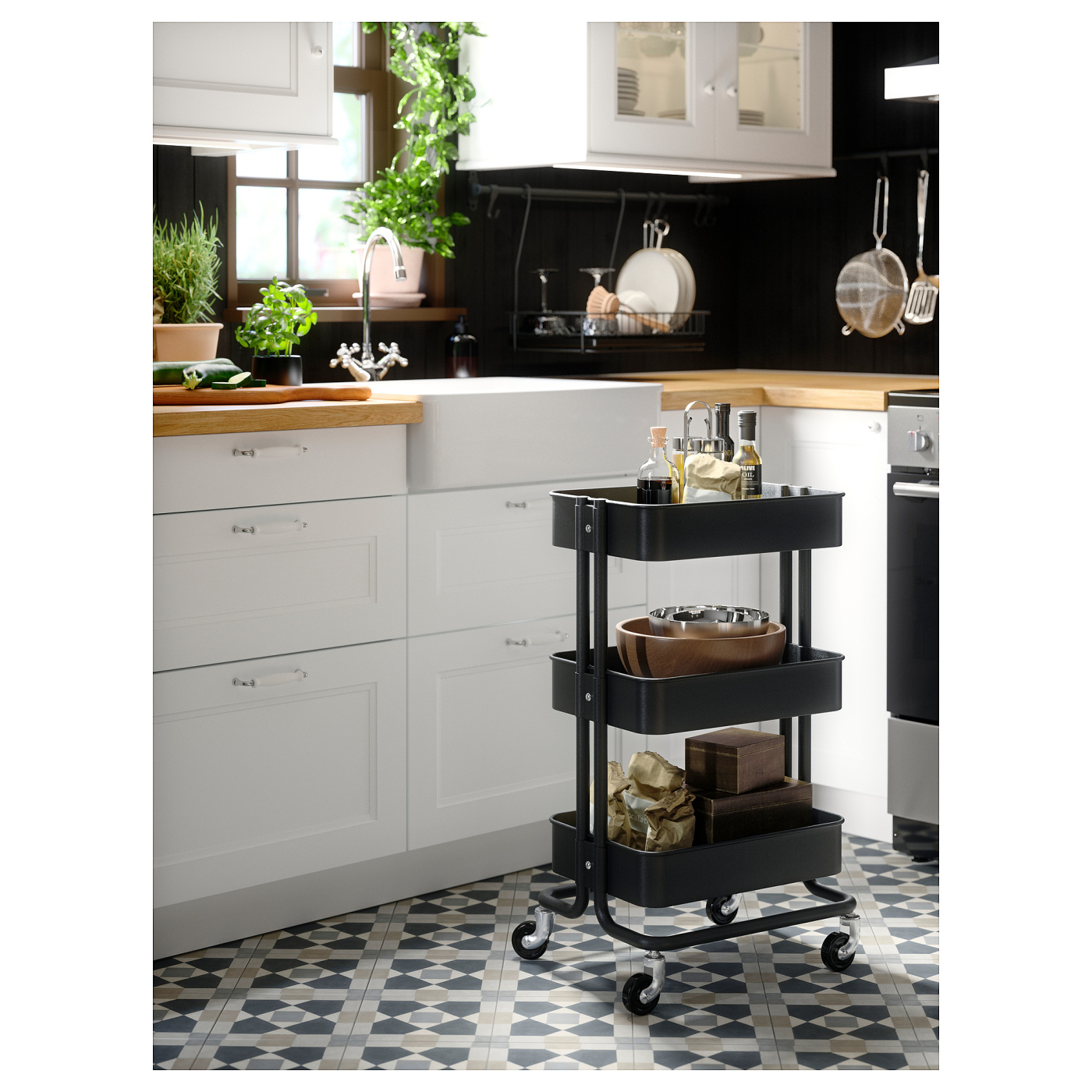 RÅSKOG trolley black - IKEA