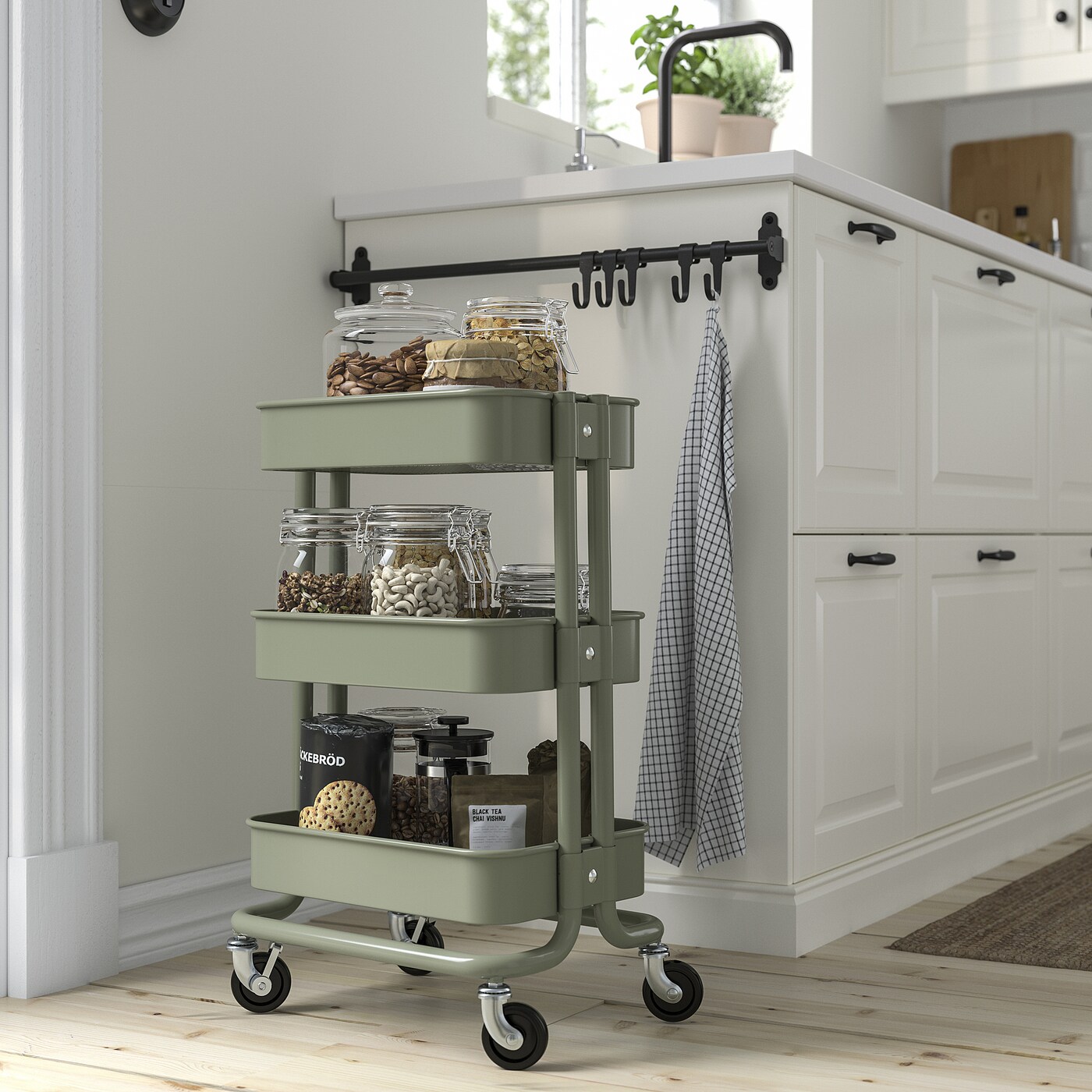 RÅSKOG trolley grey-green - IKEA