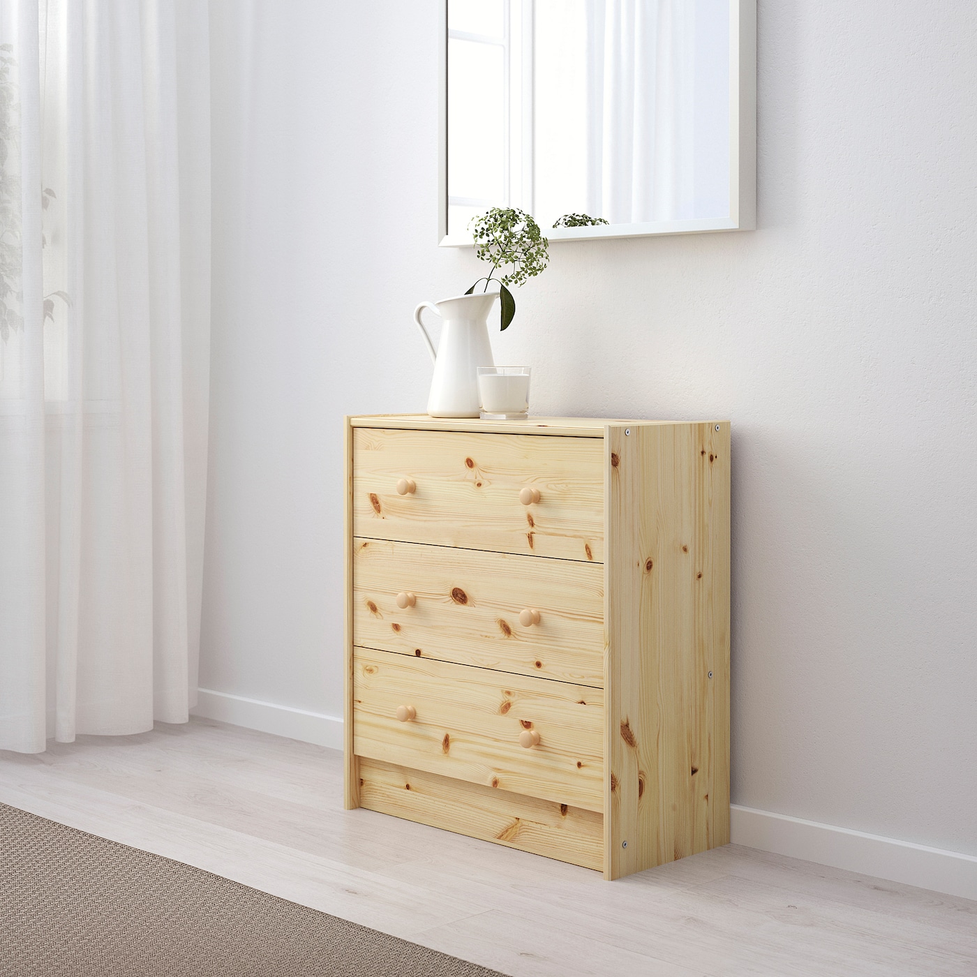 RAST chest of 3 drawers pine - IKEA