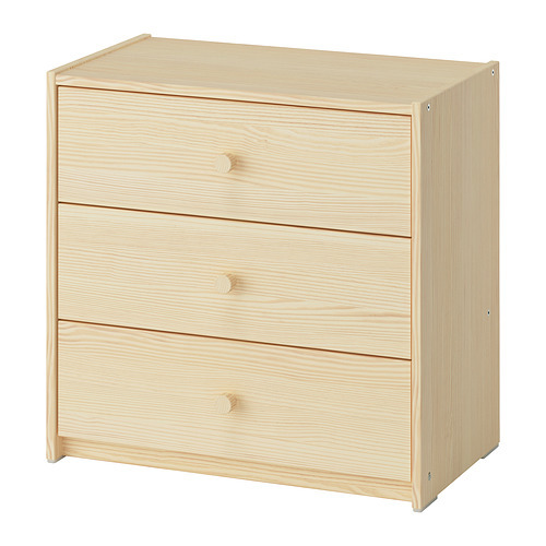 IKEA rast木製ナチュラルウッド3段チェスト RAST chest of 3 drawers pine - IKEA