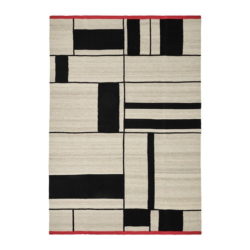 STOCKHOLM 2017 rug, flatwoven handmade/zigzag pattern orange