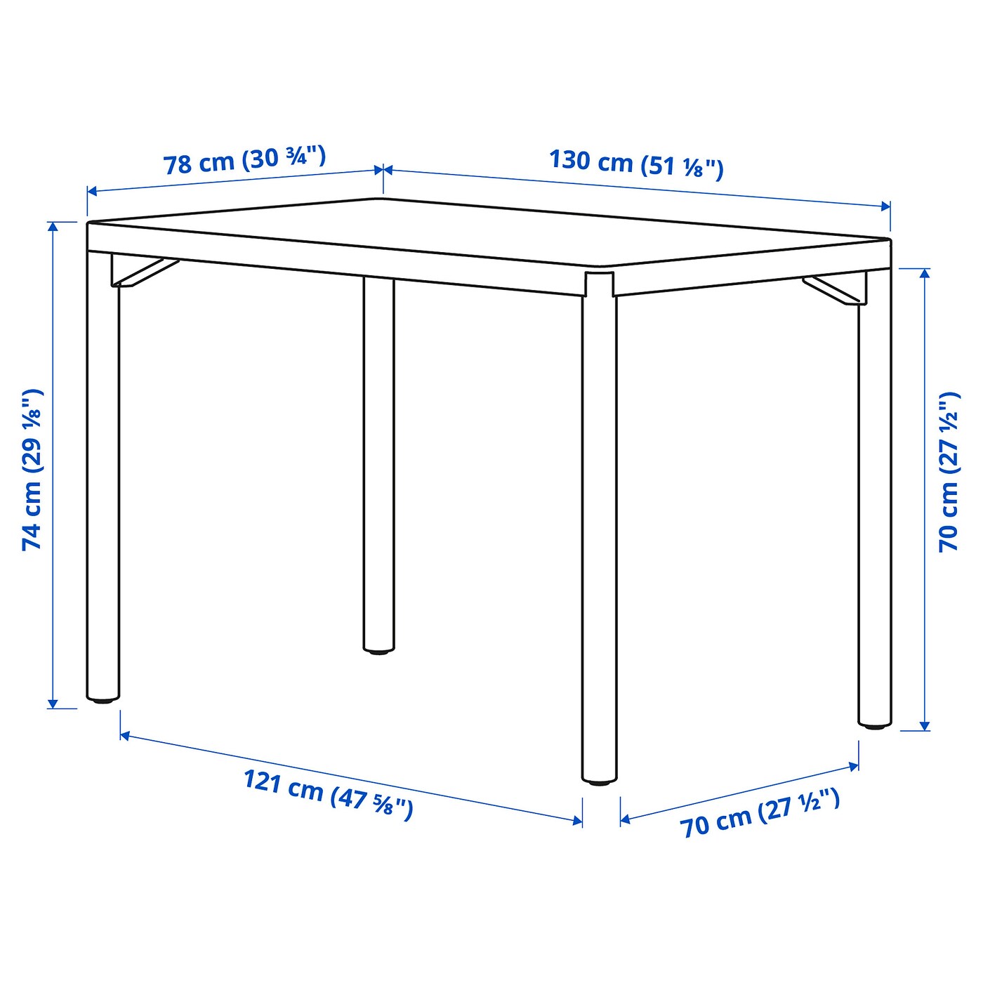 IKEA RAVAROR ダイニングテーブル 60x78cm RÅVAROR dining table oak veneer - IKEA