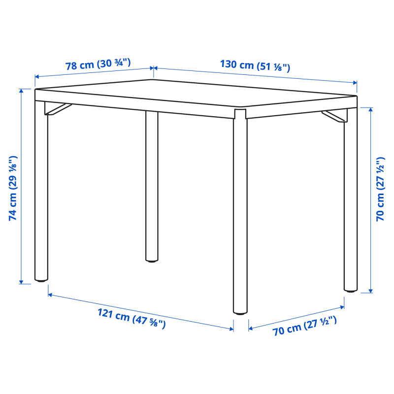 RÅVAROR dining table oak veneer - IKEA