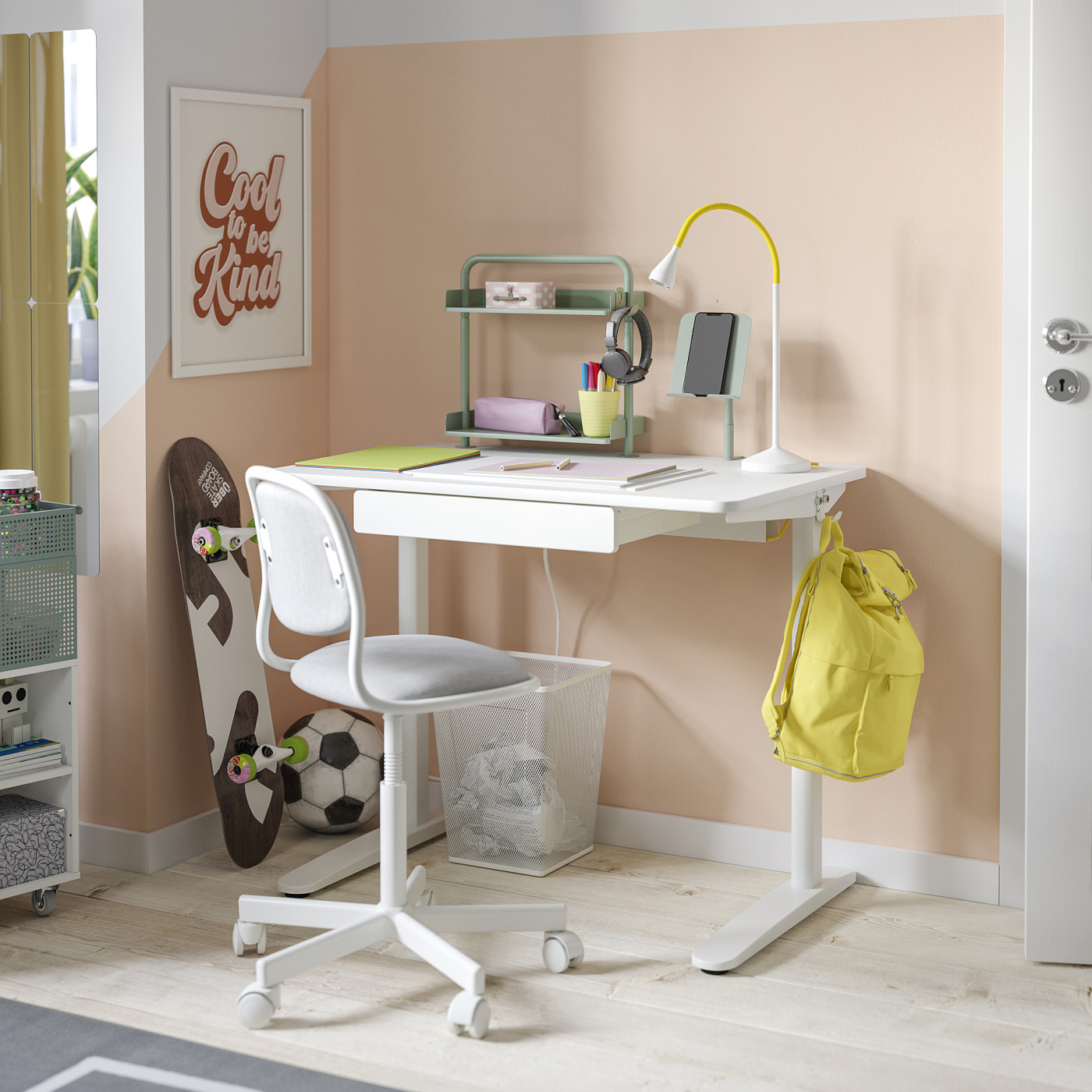 IKEA デスク / Desk RELATERA desk combination white/light grey-green - IKEA