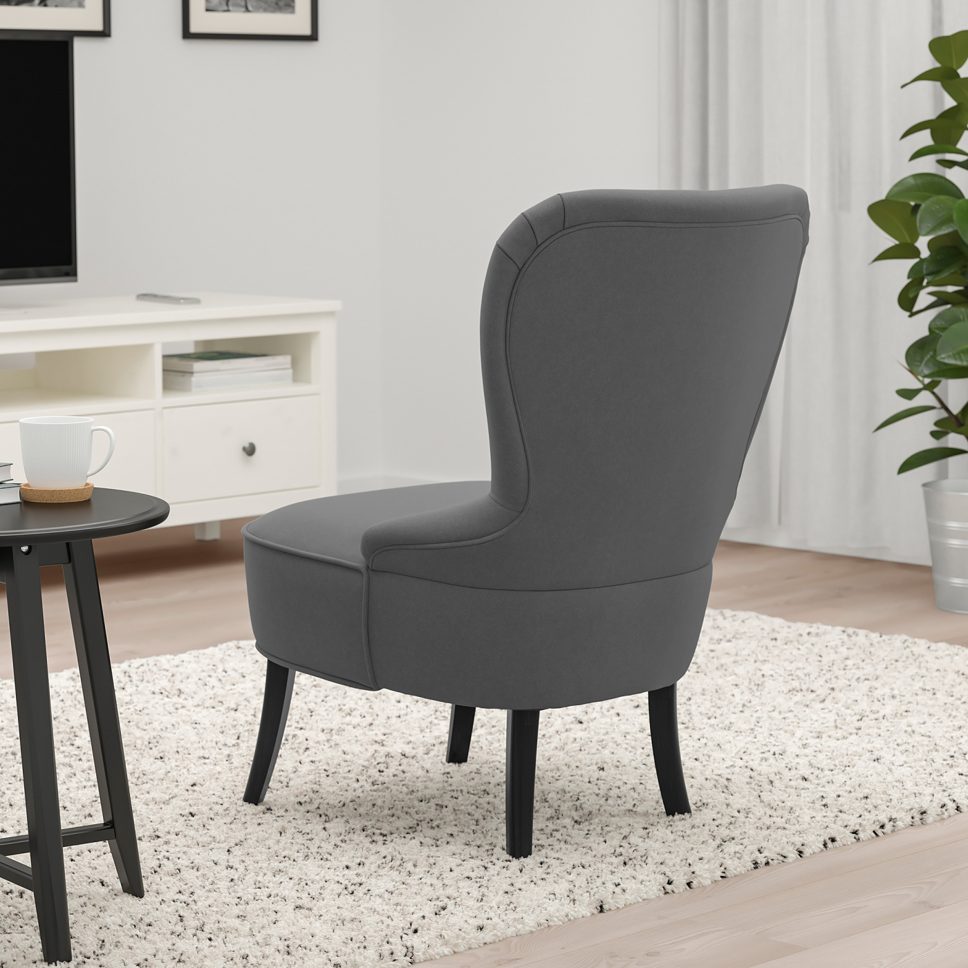 REMSTA armchair Hakebo dark grey - IKEA