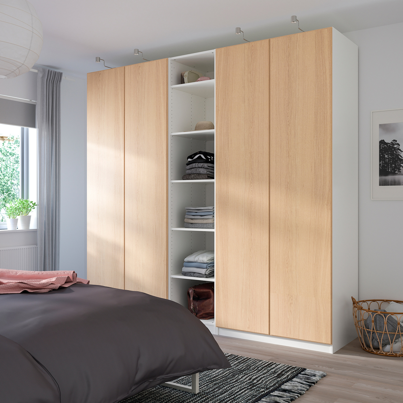 REPVÅG door white stained oak veneer - IKEA