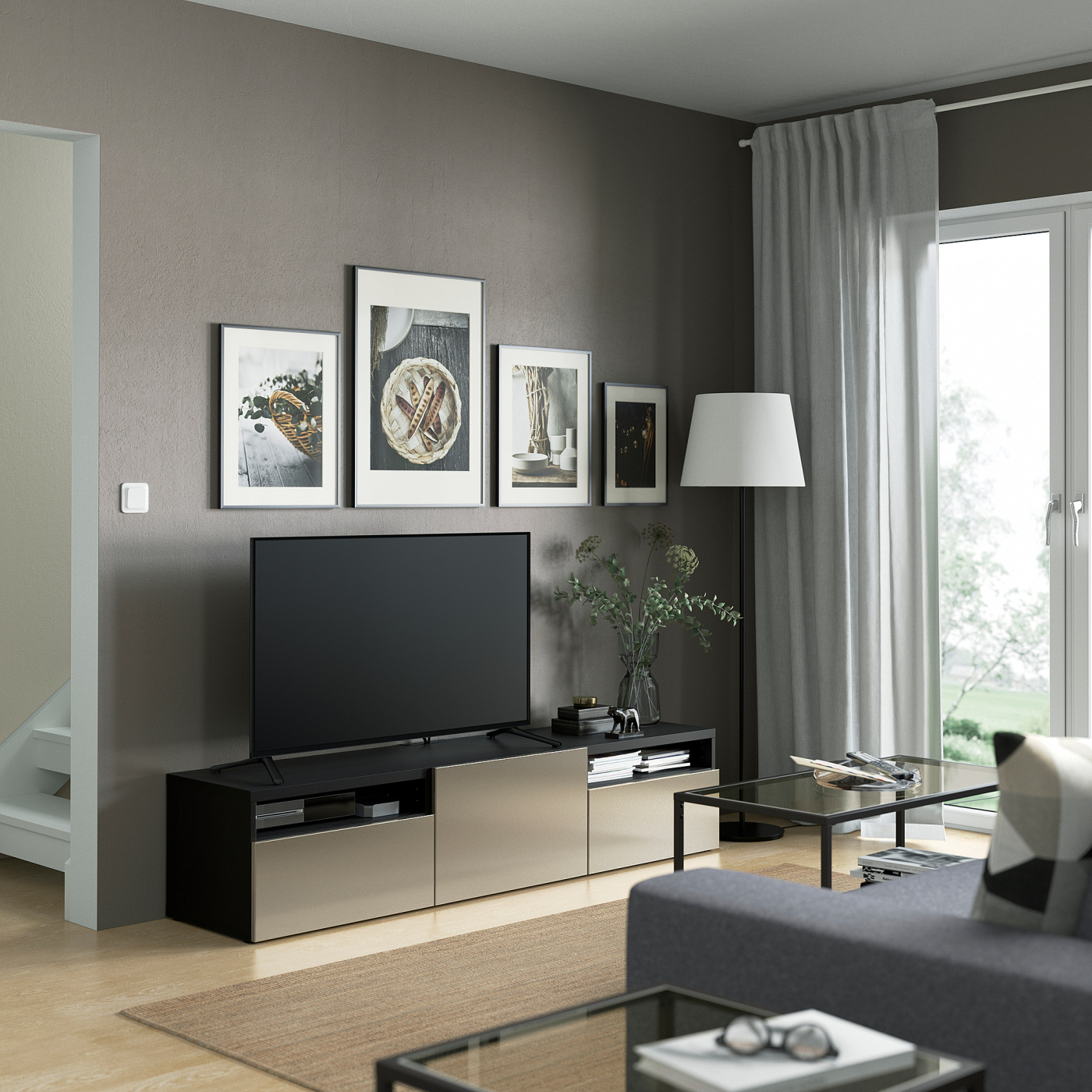 RIKSVIKEN door/drawer front light bronze effect - IKEA
