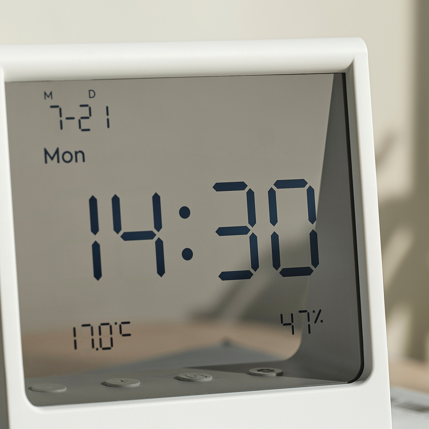 RÖDBENA alarm clock with hygro-/thermometer - IKEA