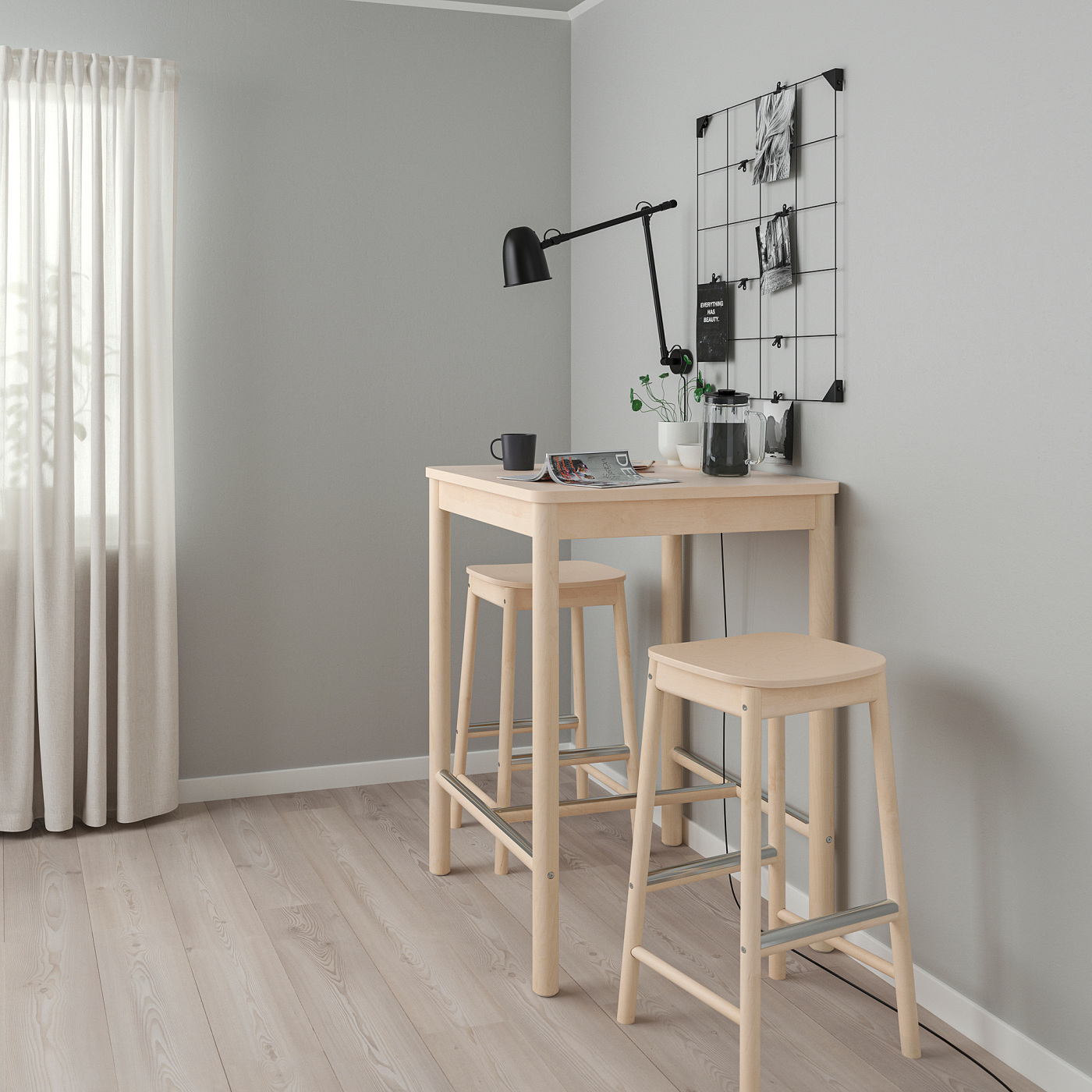 RÖNNINGE bar stool birch - IKEA
