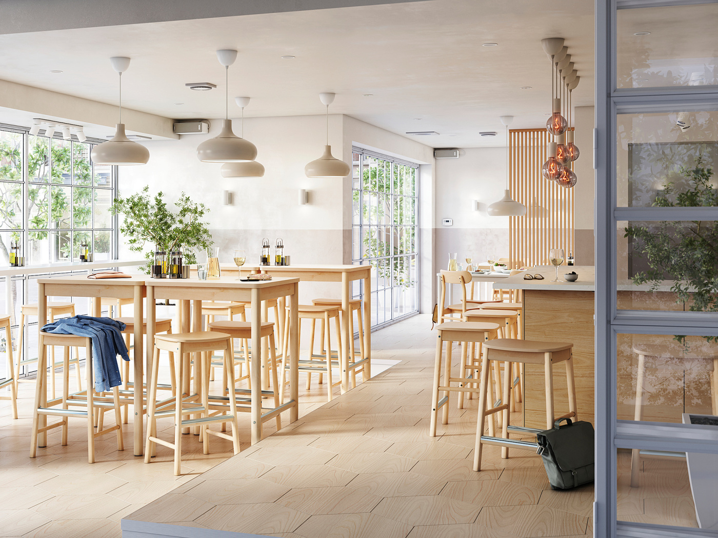 IKEA RÖNNINGE ローニンゲ バースツール ハイスツール RÖNNINGE bar stool birch - IKEA