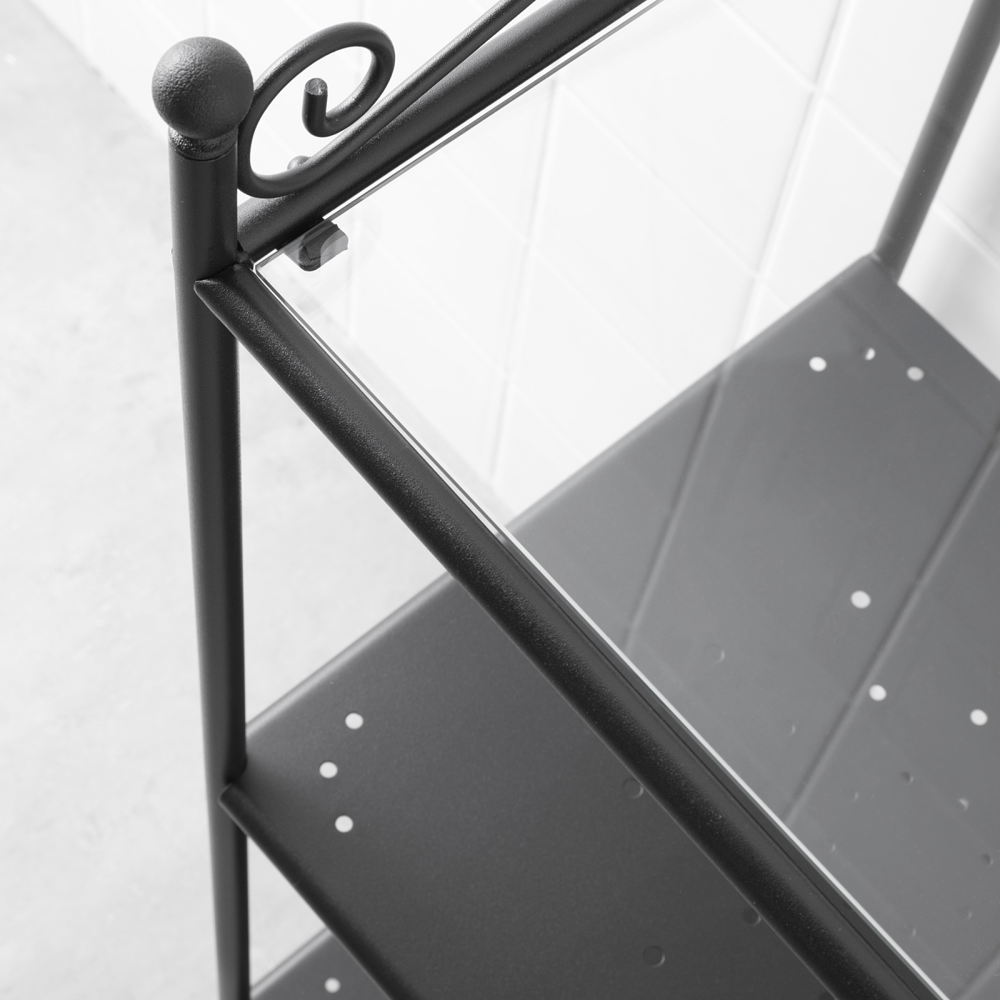 RÖNNSKÄR shelving unit black - IKEA