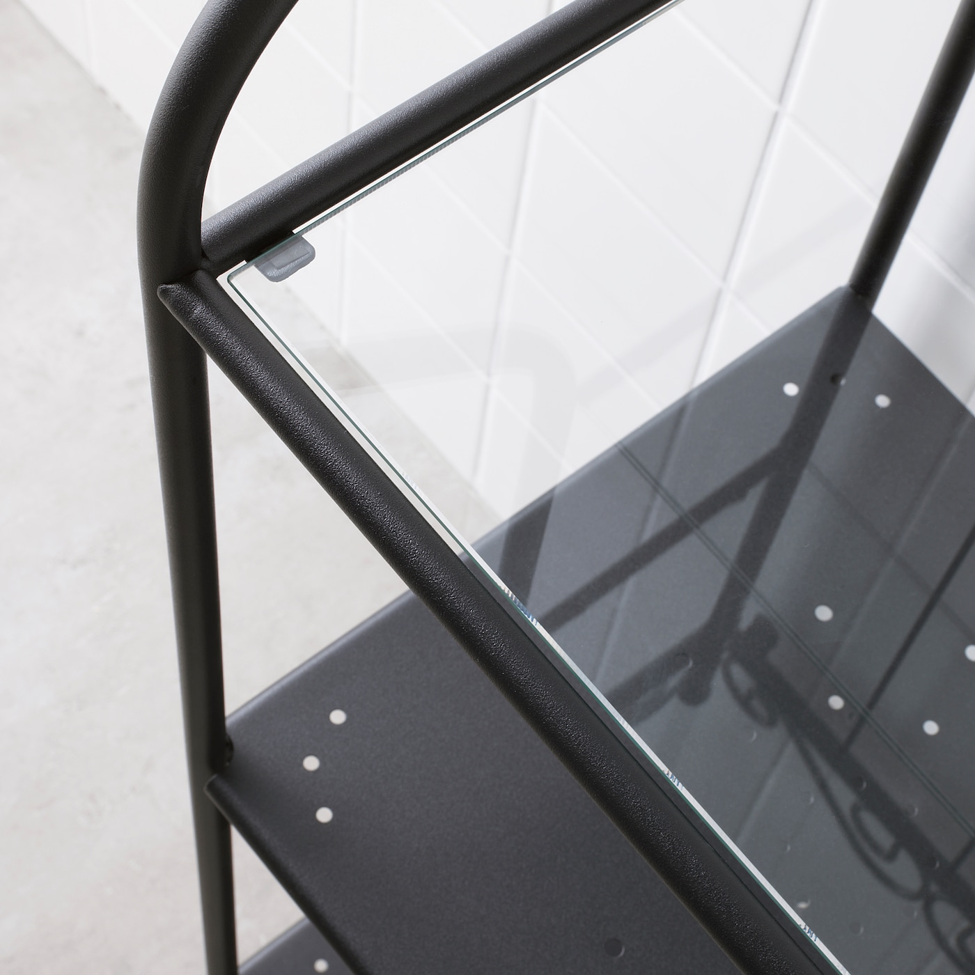 RÖNNSKÄR shelving unit black - IKEA