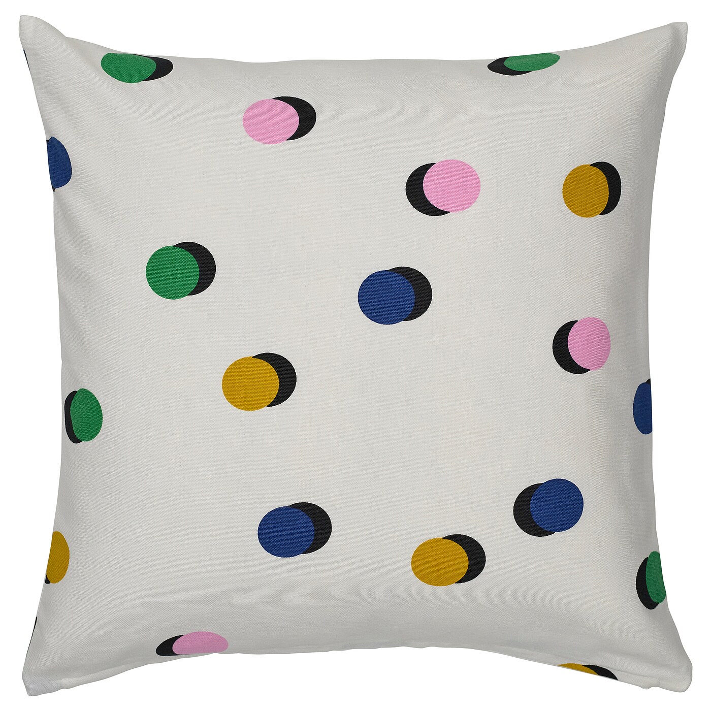 RUNDKRASSING cushion cover white multicolour/dot pattern - IKEA