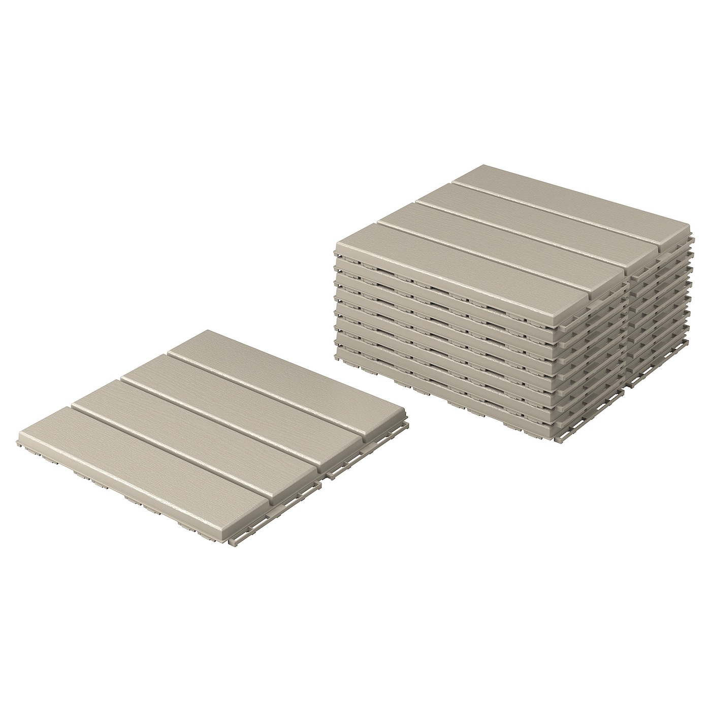 【イケア】IKEA RUNNEN 65枚 RUNNEN floor decking, outdoor light brown - IKEA