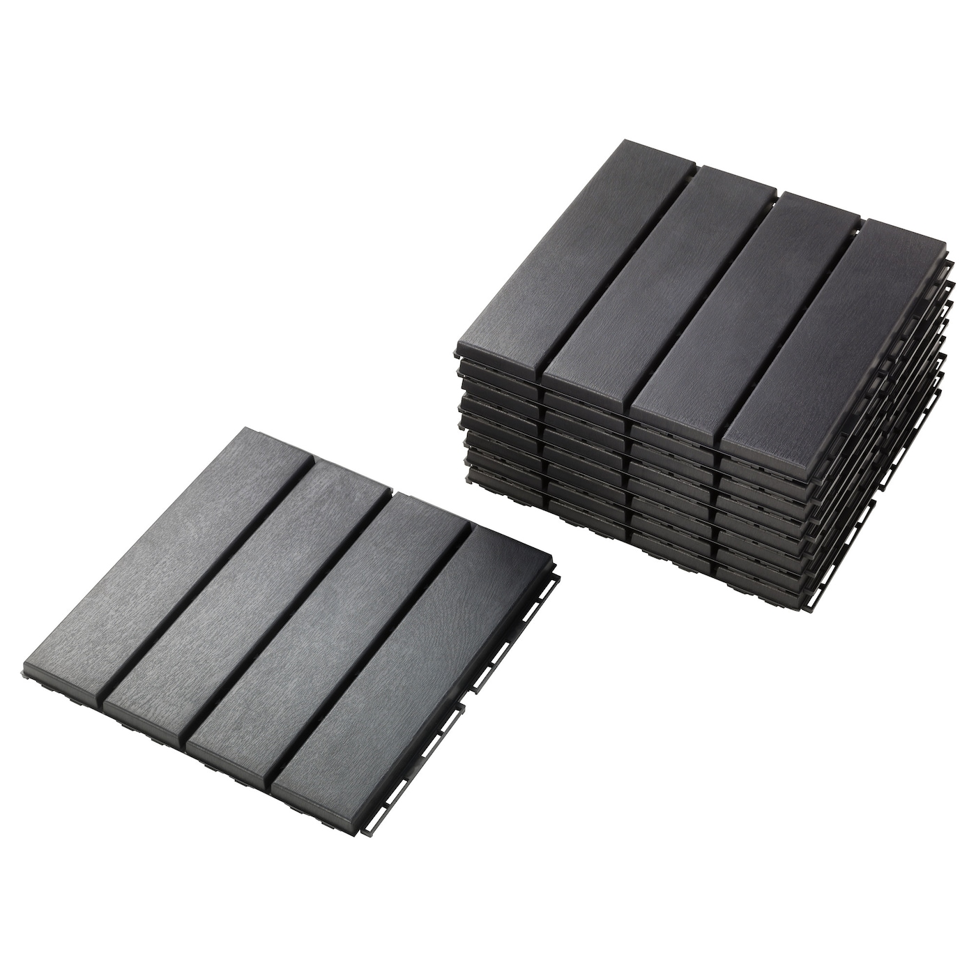【イケア】IKEA RUNNEN 65枚 RUNNEN floor decking, outdoor dark grey - IKEA