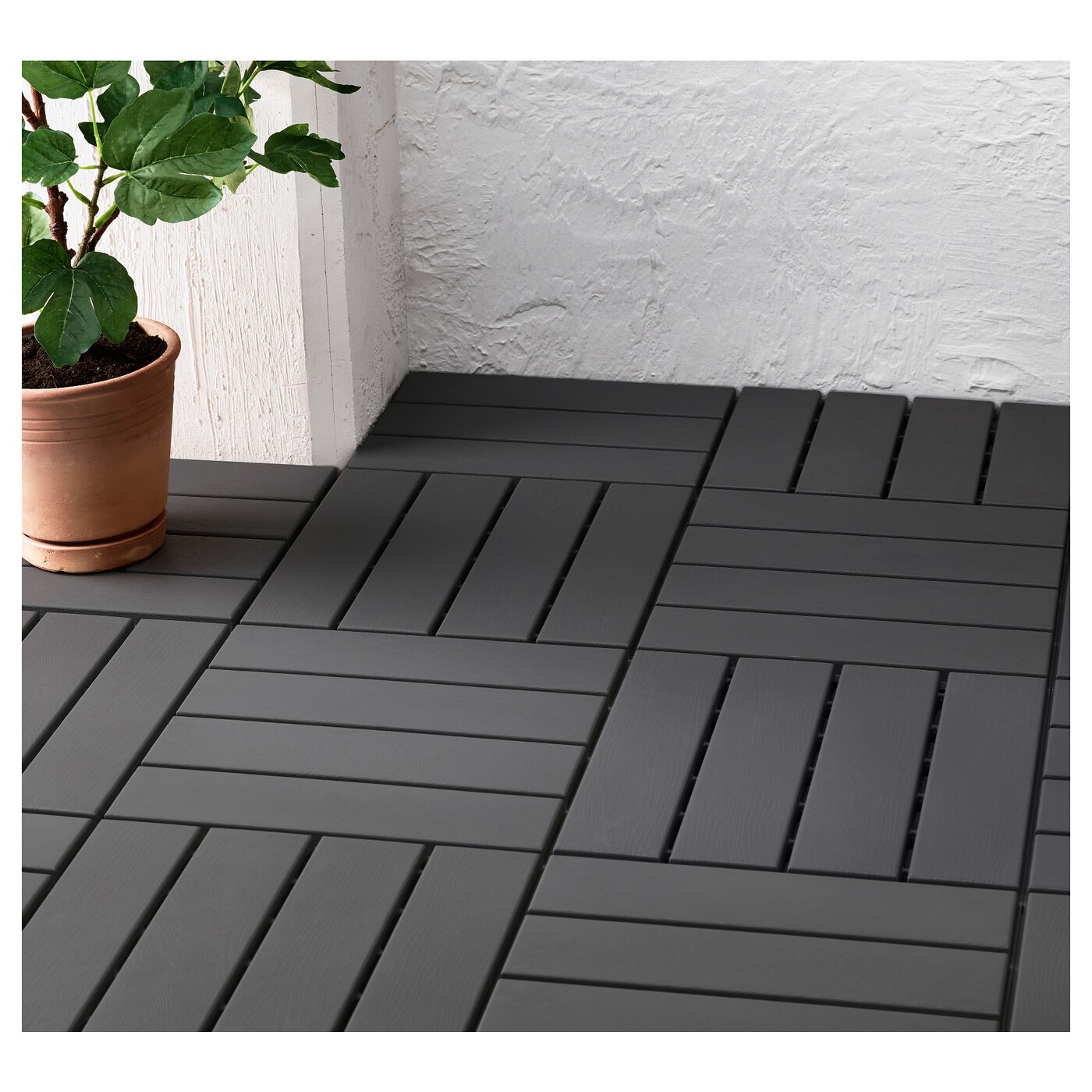 RUNNEN floor decking, outdoor dark grey - IKEA