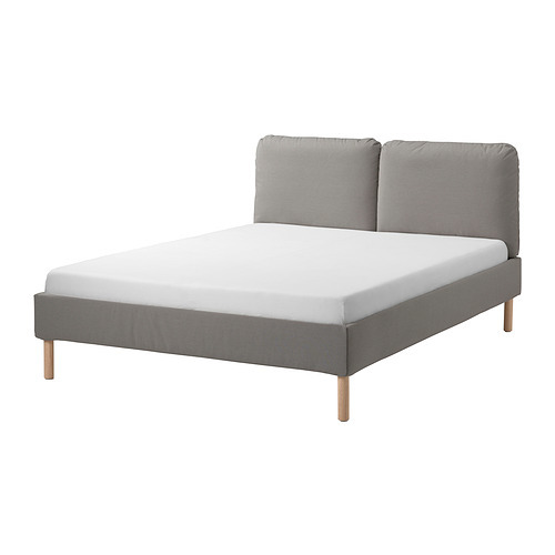KOPARDAL bed frame grey/Lönset - IKEA