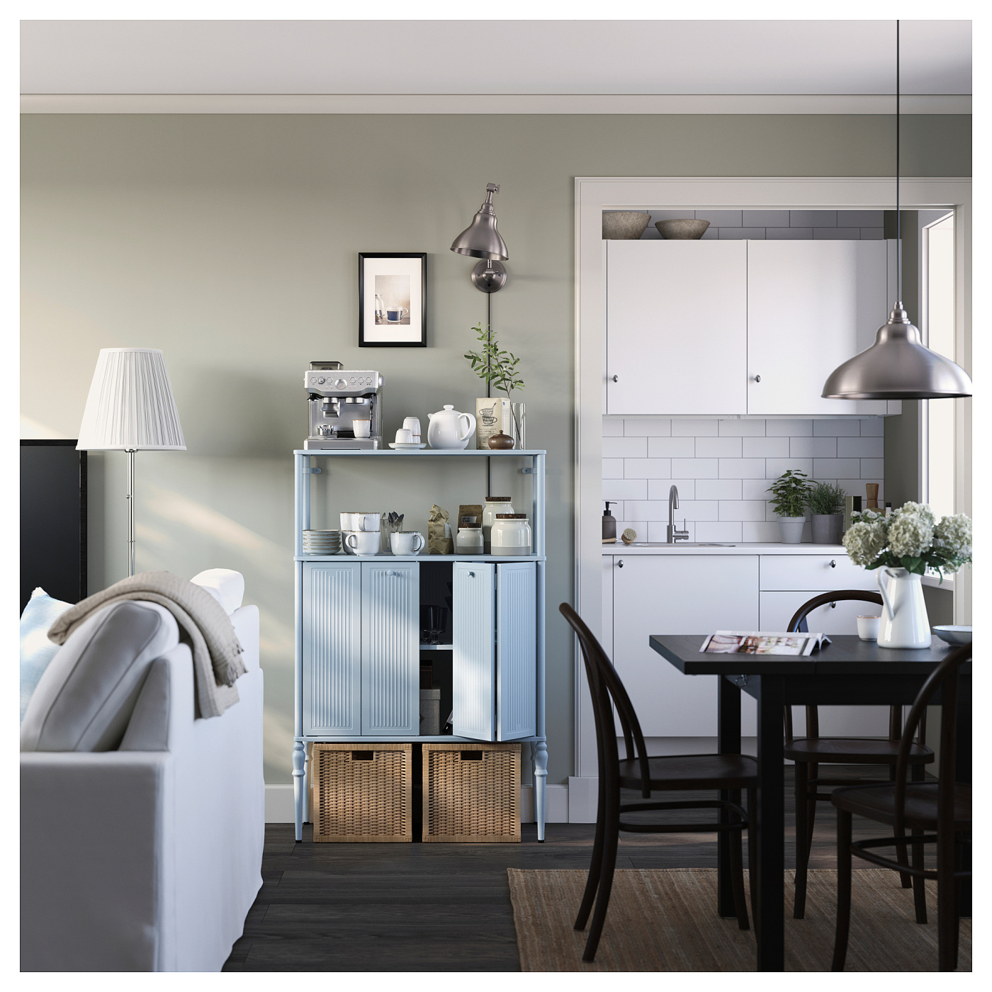 SÅGMÄSTARE cabinet light grey-blue - IKEA