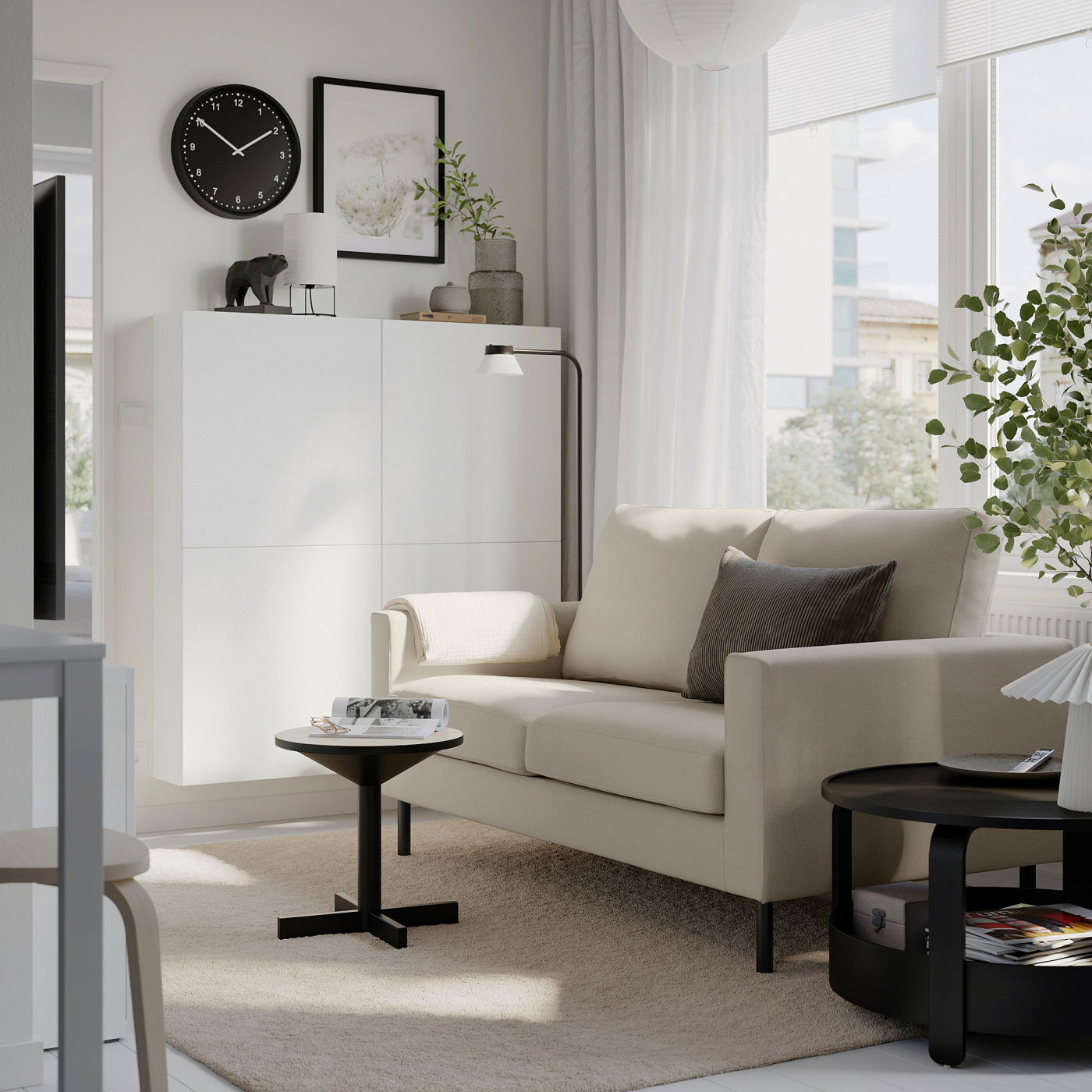 SALTSJÖBADEN 2-seat sofa Gunnared medium grey - IKEA