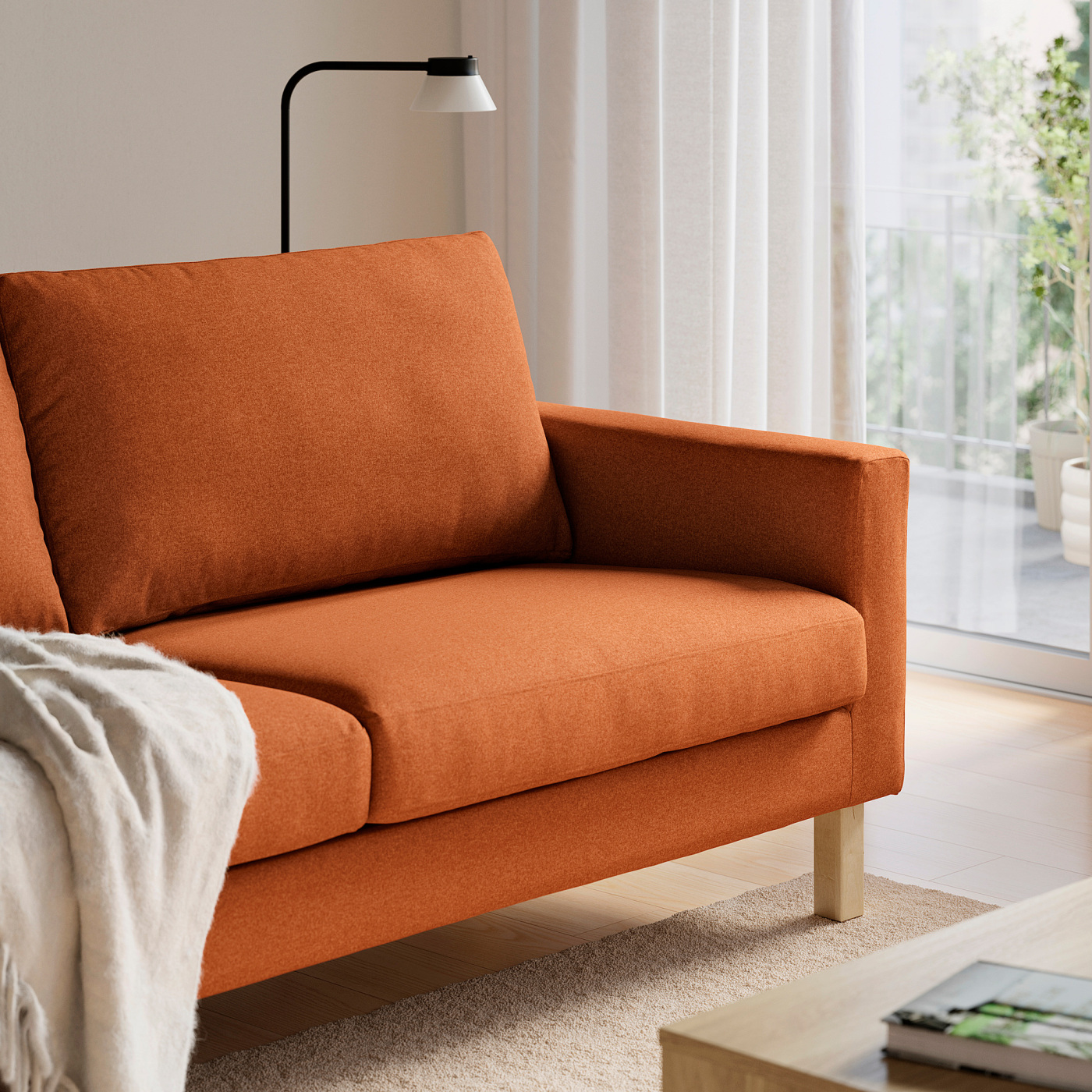 SALTSJÖBADEN 2-seat sofa Tonerud red-brown - IKEA