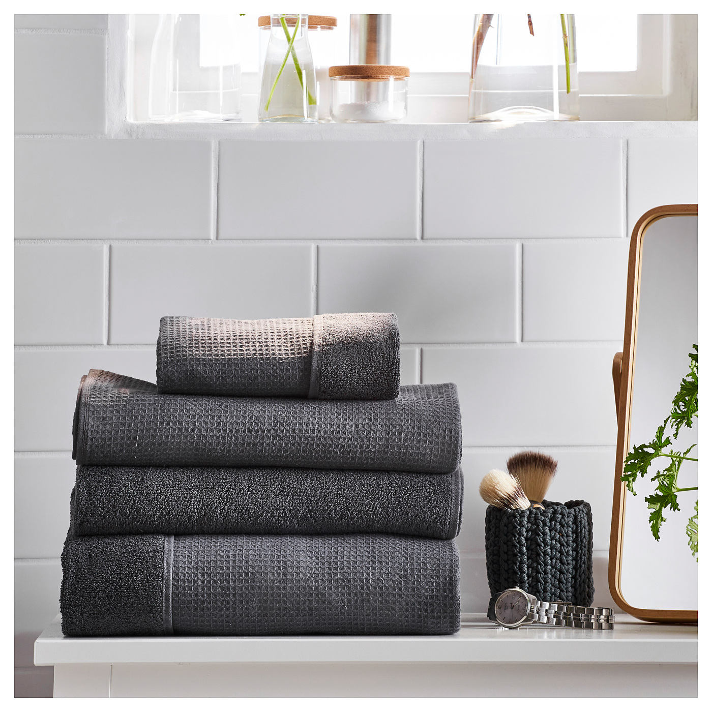 SALVIKEN bath towel anthracite - IKEA