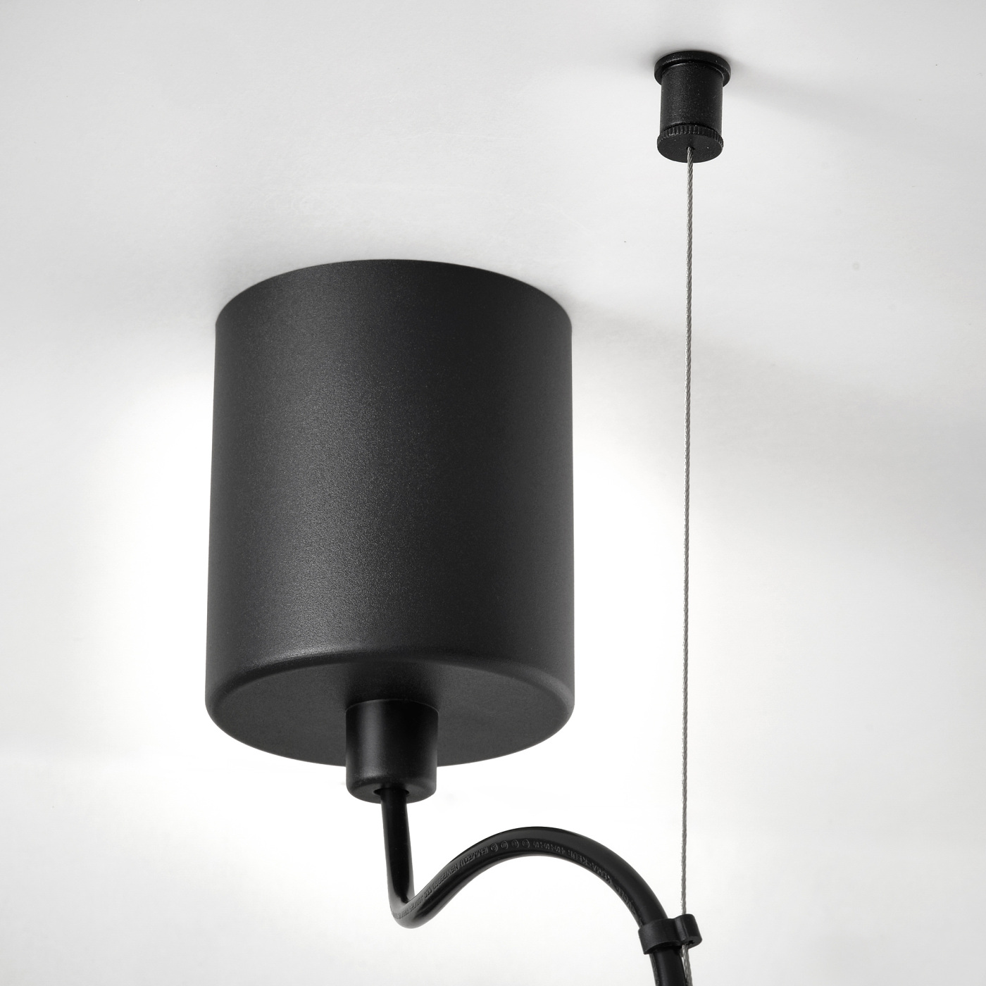 SAMBORD pendant lamp with 3 lamps black/white - IKEA