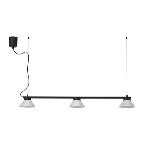 希少　IKEA AGUNNARYD ペンダントランプ 3灯 ブラック New IKEA AGUNNARYD 3 Black Pendant E26 Lamp 122 cm (48 