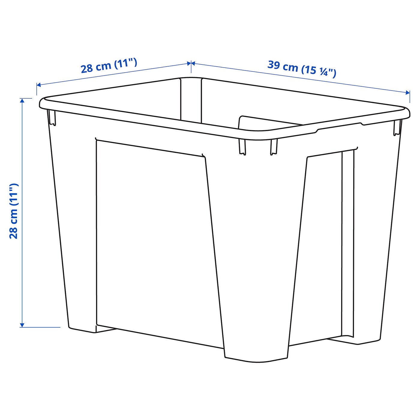 SAMLA box transparent - IKEA