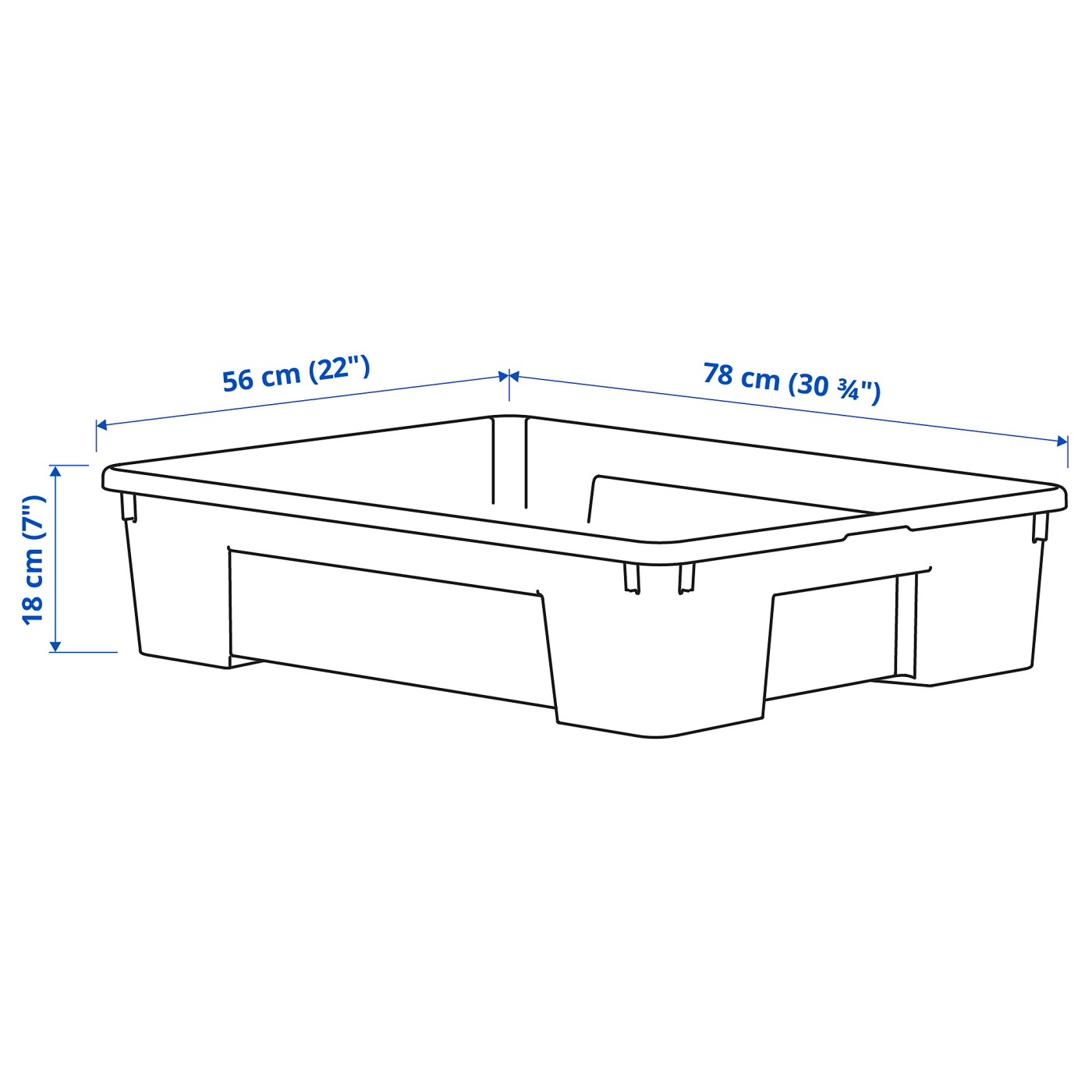 Samila Box SAMLA box transparent - IKEA