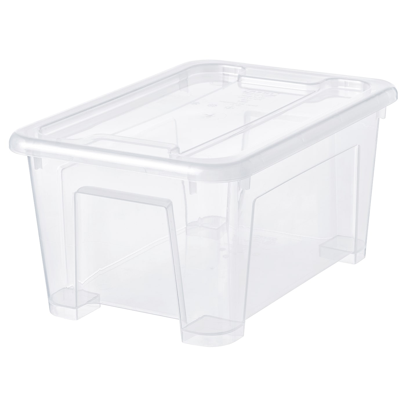 SAMLA box with lid transparent - IKEA