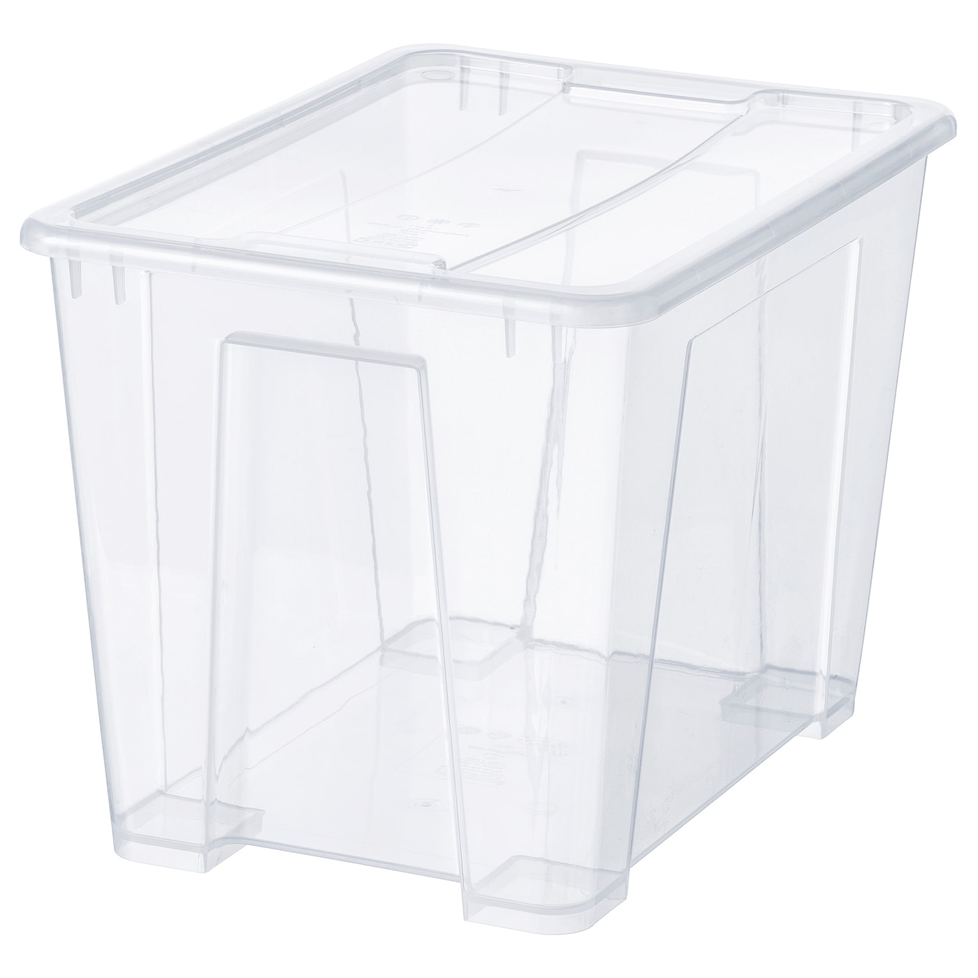 etsu19610413さえら　円形ボックス SAMLA box with lid transparent - IKEA