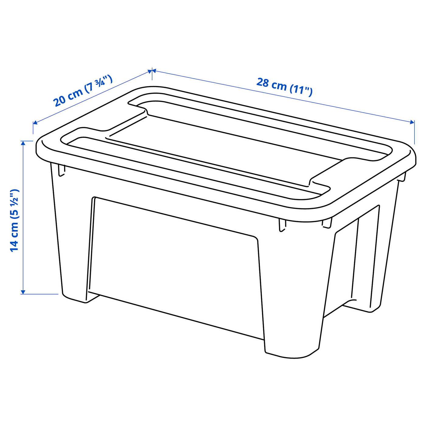 Samila Box SAMLA box with lid transparent - IKEA