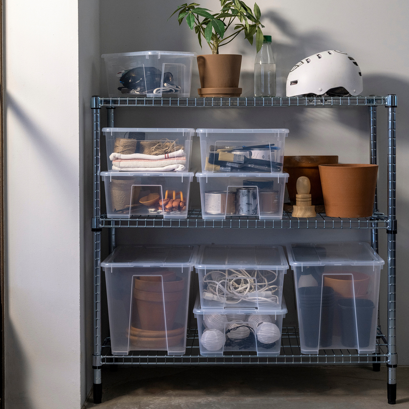 SAMLA box with lid transparent - IKEA