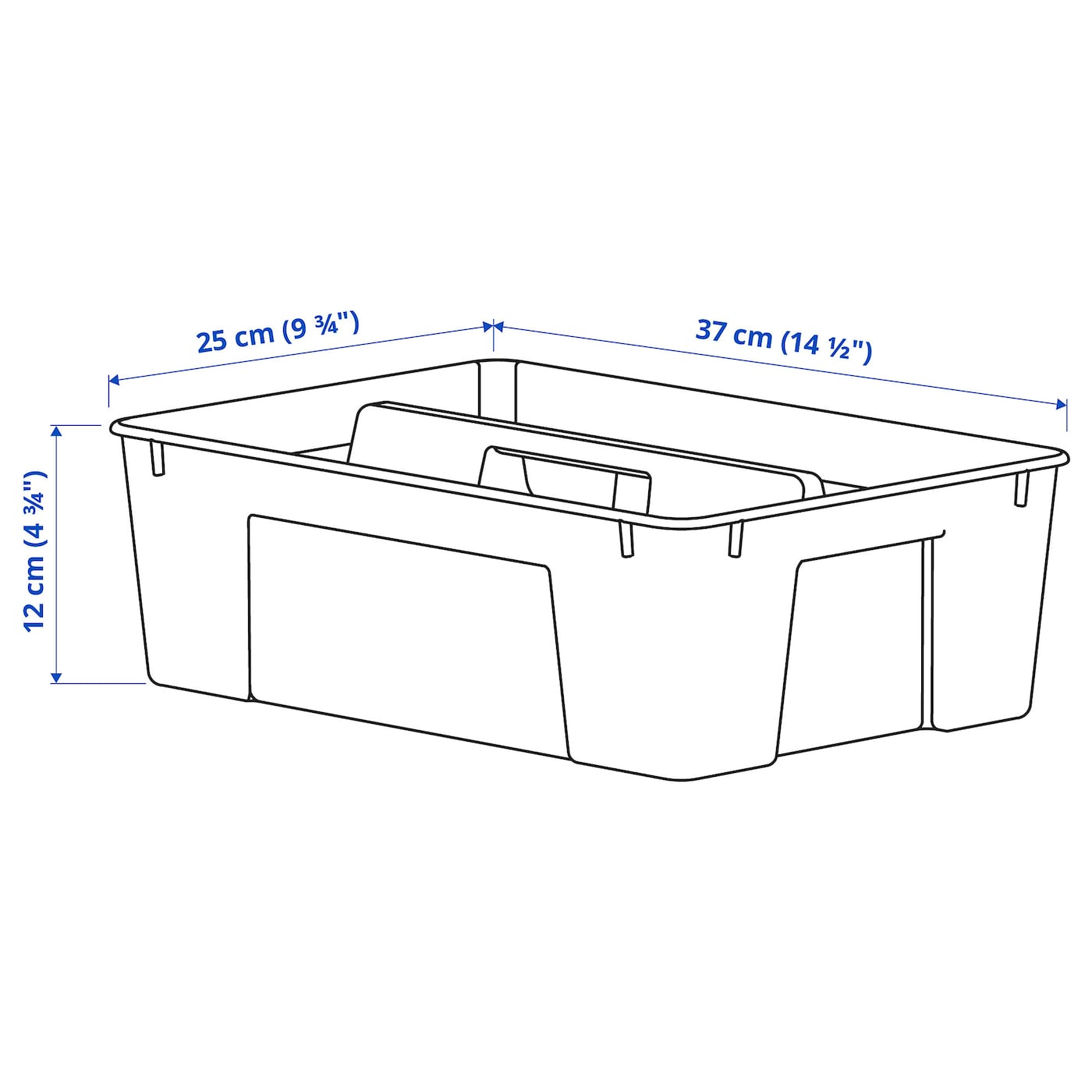 SAMLA insert for box 11/22 l transparent - IKEA