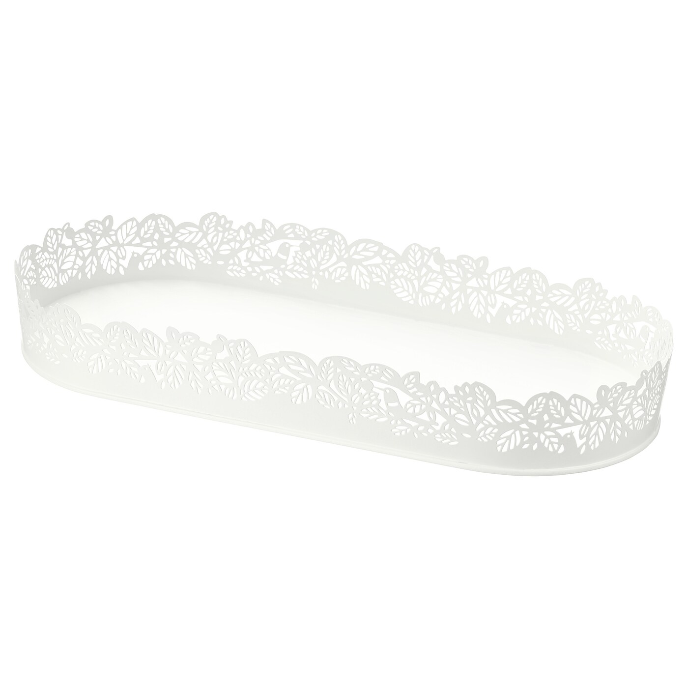 SAMVERKA candle dish oval white - IKEA
