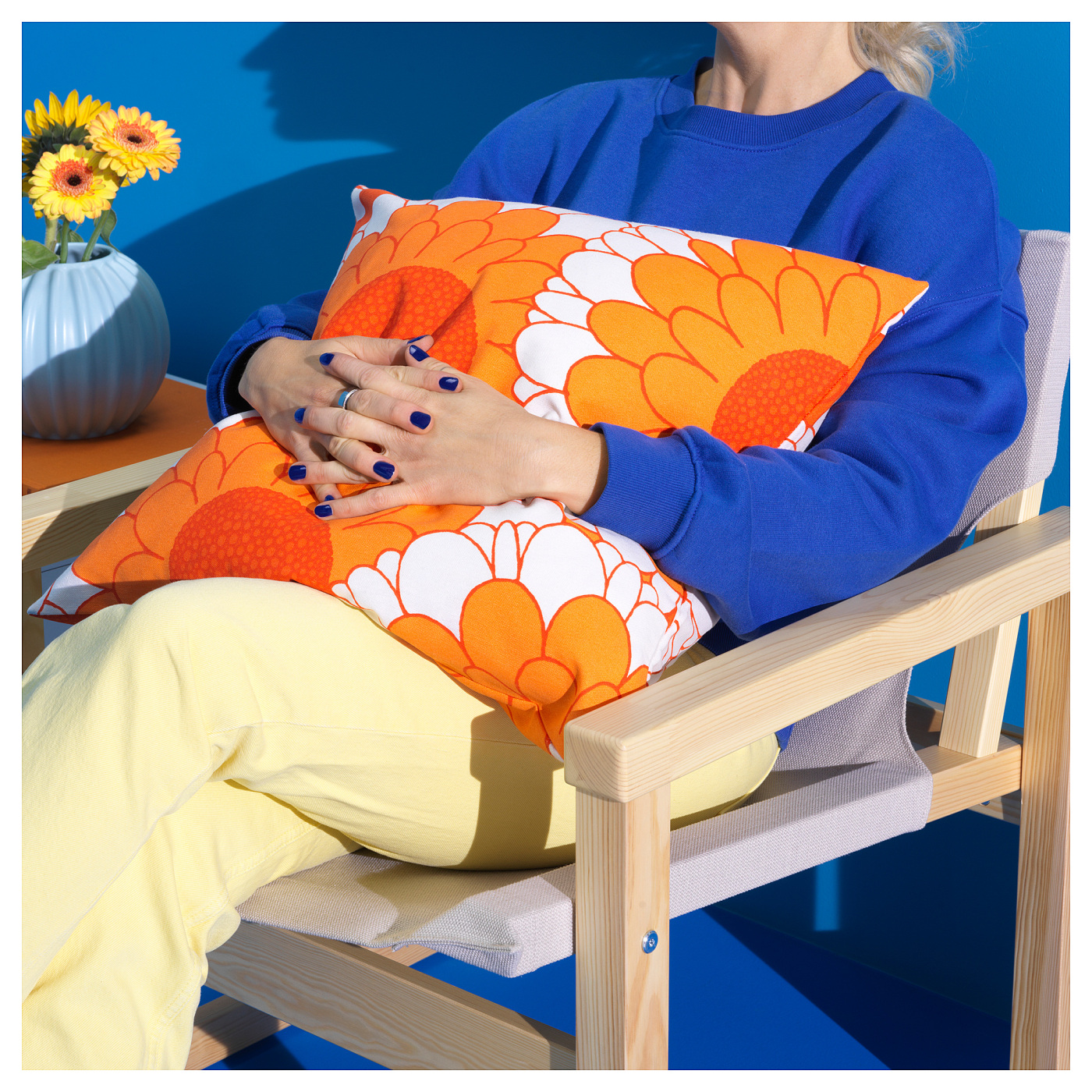 SANDETERNELL cushion cover orange - IKEA